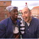 Meisterfeier 2002: Julio und Deme.