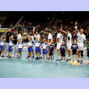 Handball-Bundesliga-Cup 2003: Der THW l�uft ein.