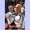 Johan Pettersson mit seinem Sohn Filip.