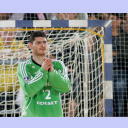 Beten half auch nicht... Torwart Henning Fritz und sein THW Kiel verloren in Flensburg mit 33:39.