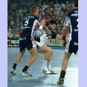 Nikola Karabatic gegen Kasper Nielsen.