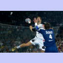 Nikola Karabatic gegen Jan-Olaf Immel.