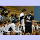 World Cup 2006, GER - GRE: Christian Zeitz mit Heiner Brand.