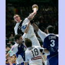 WM 2007: GER-FRA: Karabatic kann Glandorf nicht stoppen.