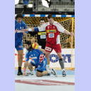 WC 2007: CRO - CZE: Filip Jicha in defense.