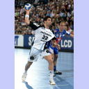 Nikola Karabatic beim Strafwurf.