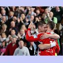 Jubel nach dem Spiel.