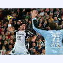 Nikola Karabatic gegen Petr Stochl.