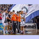 Entt�uschung nach der Niederlage.