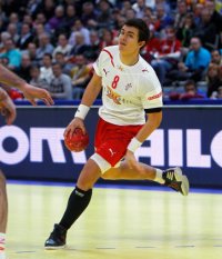 Rasmus Lauge in action.