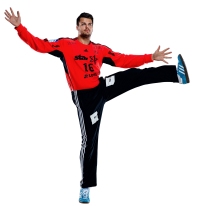 Tom Landgraf in action.