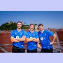 Das Kapit�ns-Trio: Nikola Bilyk, Rune Dahmke und Domagoj Duvnjak.