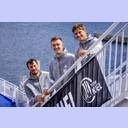 Die drei Kapit�ne: Domagoj Duvnjak, Nikola Bilyk und Rune Dahmke.