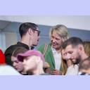 Kim Andersson und Sabine Holdorf-Schust im Gespr�ch.